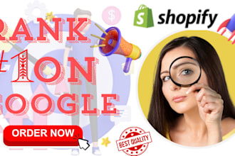 advance shopify SEO for ranking on google and  sales