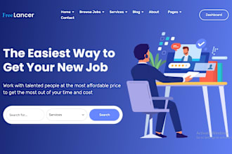 build freelancing marketplace website, recruitment website job board like fiverr