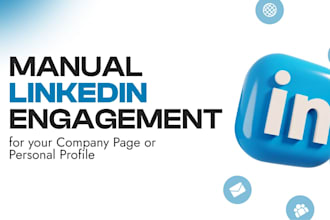 do customized linkedin engagement for your company page or personal profile