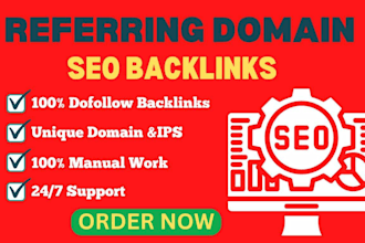 build referring domain backlink for website ranking