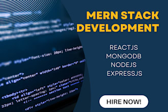 mern stack developement mongodb, react, node, and express