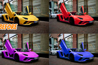 professionally change your cars color using photoshop cc