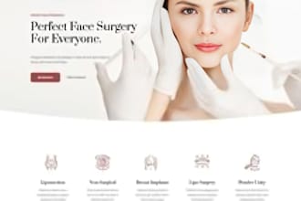 build spa makeup hair and beauty salon wordpress website shopify store design