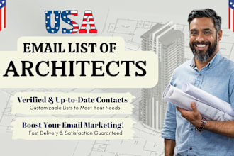 provide email list of USA architects