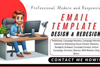 design creative mailchimp email template design beehiiv newsletter stripo email