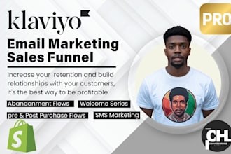 do klaviyo flows email marketing sales funnel SMS marketing for shopify dropship