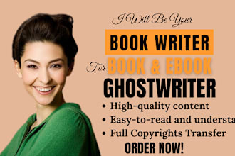 ghostwrite 30,000 words ebook ghostwriter, ghost book writer and nonfiction book