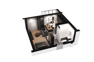 create 3d floorplan rendering as per your 2d floor plan layout for marketing