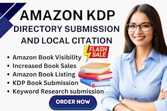 do directory submission and local citation for amazon kdp seo business listing