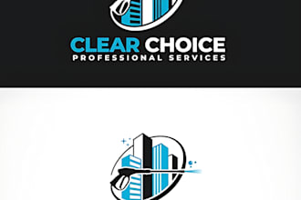 design cool cleaning, commercial cleaning, power washing, home improvement logo