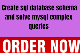 create sql database schemas and solve complex mysql queries