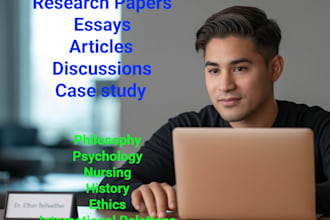 do philosophy and psychology tasks and research