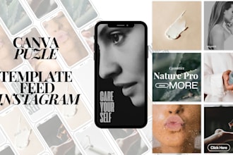 canva instagram templates feed social media post graphic design grid