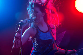 sing soulfully as your powerful female country rock pop metal singer songwriter