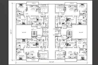 do architectural 2d in autocad working drawings in auto cad