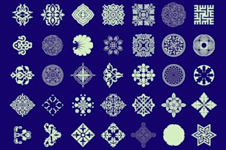 create textile motifs and pattern design
