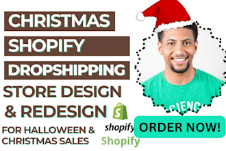 design, redesign your shopify store for christmas sales