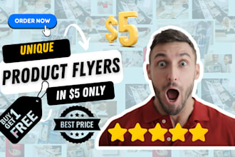 design promotional, product, corporate, company and modern, professional flyer