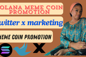 do solana memecoin promotion, twitter x marketing to boost daily token sales
