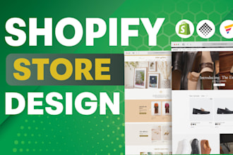build shopify store design and redesign or dropshipping website