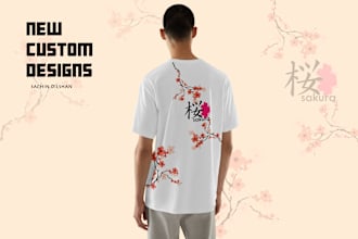 create custom tshirt design with in 24hrs