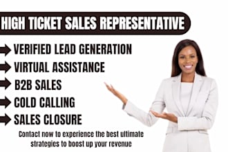 b2b sales lead high ticket sales closer b2b lead generation marketing manager