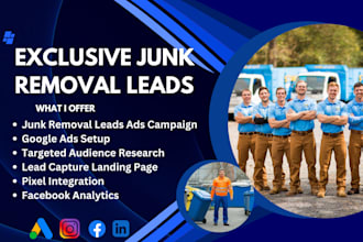 generate exclusive junk removal leads junk cleaning leads junk removal website