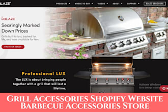 do 7figure grill accessories shopify website barbecue accessories shopify store