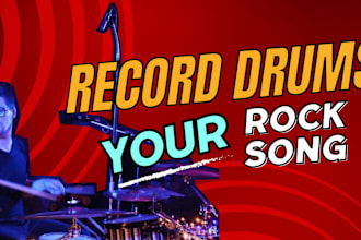 record professional drums for your song indie, rock, pop