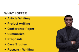 research and write reports, projects, conference papers  summaries in apa, mla