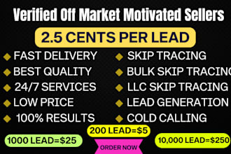 do new homeowners,off market motivated sellers,bulk skip tracing,cold calling
