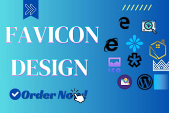 design favicon, website icon, business favicon logo