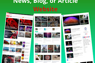 do a custom news, blog, or article website with wordpress