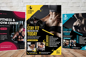 amazing gym flyers, workout flyers, yoga, personal trainer,fitness,flyer,poster
