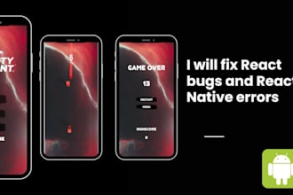 fix react bugs and react native errors