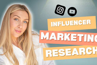 research and identify the best youtube influencers and instagram influencers