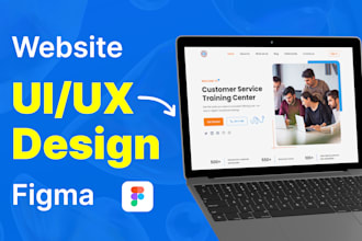 do UI UX design for website, figma website design,