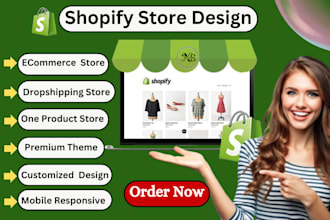 design professional shopify website, shopify store design
