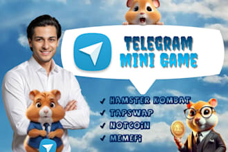 develop tapswap notcoin  telegram mini game app, web3 dapp