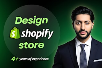 design or redesign shopify store, shopify dropshipping store, shopify website