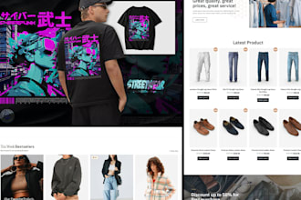 create shopify website, shopify store design, shopify website redesign with SEO