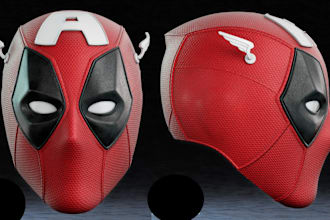 sculpt 3d helmet, 3d amor, 3d cosplay, 3d mask 3d cosplay model for 3d printing