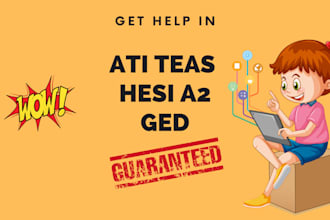 help in hesi a2, hesi rn, ati teas, ged