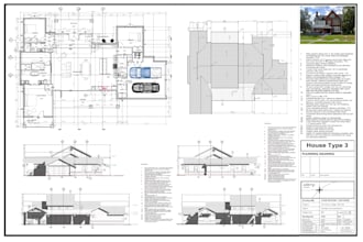 architect, draftsman of house permit drawings, floor plan, blueprints in autocad