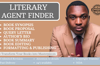 write screenplay query letter synopsis book summary proposal find literary agent