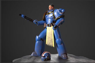 model 3d figurine, 3d miniature model 3d 40k warhammer dnd tabletop 3d printing