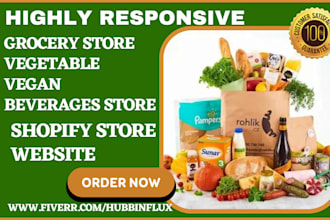design grocery website grocery store beverages shopify vegetable food website