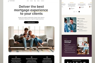 design mortgage and real estate investor website