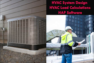 provide hvac load calculation and duct design using hap