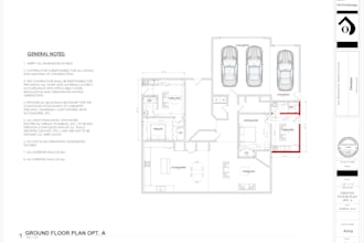 design architectural floor plan for your residential buildings parks for permit